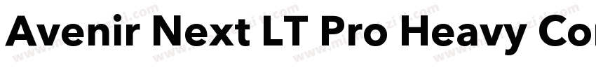 Avenir Next LT Pro Heavy Cond Itali字体转换